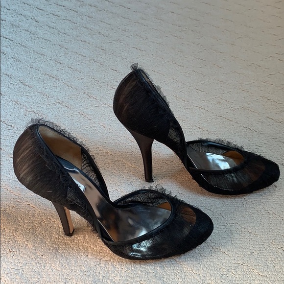 Badgley Mischka Black Heels - Picture 3 of 5